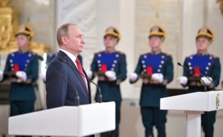 ▲「ロシア民族賞」授賞式に臨むプーチン大統領(2017年6月12日、クレムリンの公式サイトから)