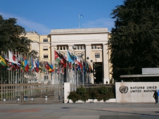 ▲ジュネーブの国連欧州本部(2012年11月1日、撮影)
