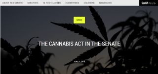 ▲ Cannabis Act(カンナビス法案) カナダ上院公式サイトから