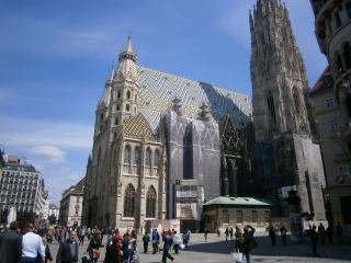 ▲オーストリアのローマ・カトリック教会の精神的支柱、シュテファン大聖堂(2014年5月5日、ウィーンで撮影)