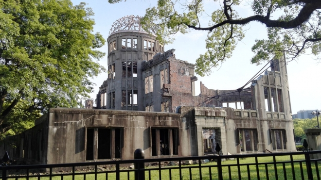 ▲広島の原爆ドーム(2019年5月12日 撮影)