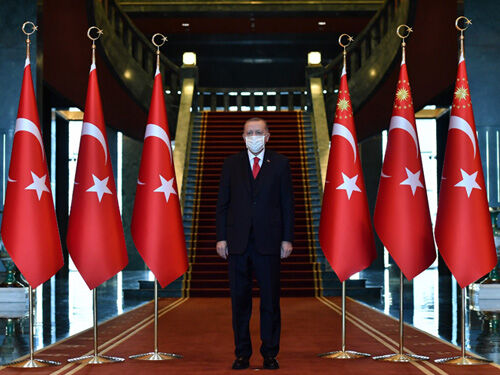 ▲トルコのエルドアン大統領（トルコ大統領府公式サイトから）