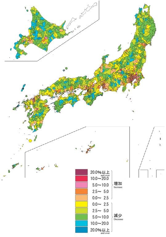 日本人口地図